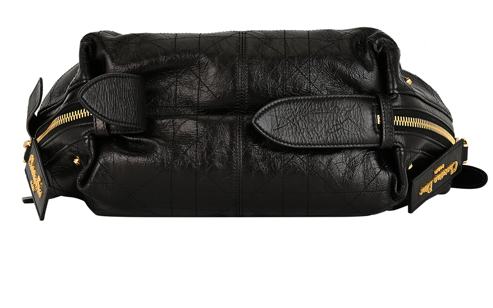 Small D-Journey Hobo, &pound;2,500, Handbags, Black, Leather, Top view